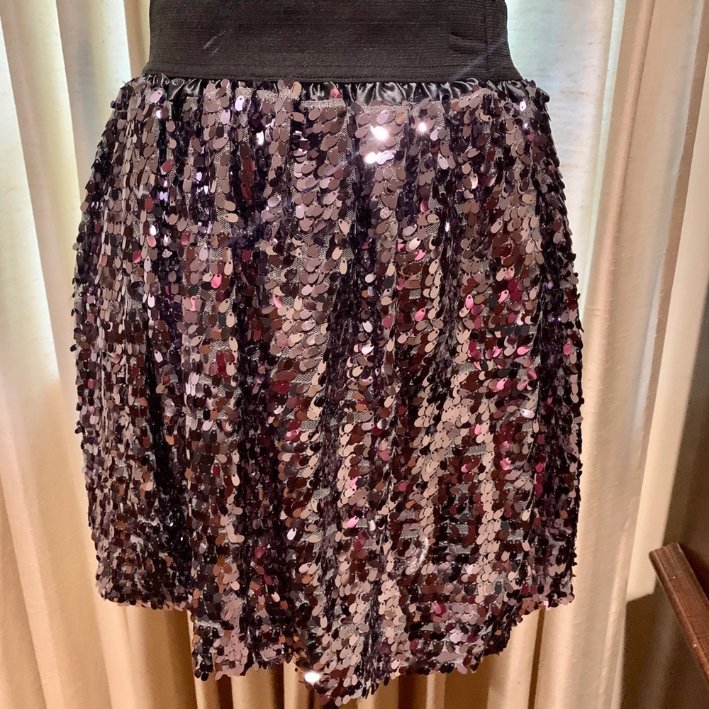 Sequin tween skirt